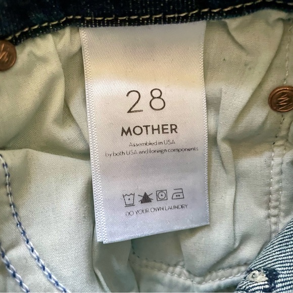 Mother Denim Jeans The Looker Ankle Fray Invitation Only Dark Wash Women’s Sz 28 - Picture 4 of 12
